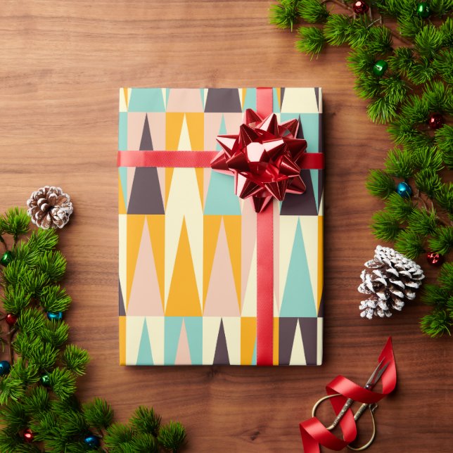 Mitte des Jahrhunderts Geschenkpapier (Feiertagsgeschenk)