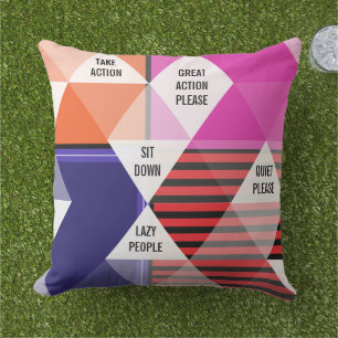 Mitte des Jahrhunderts inspirierte bunte motiviere Kissen