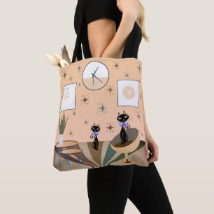 Mitte des Jahrhunderts Katze Mid-Century Modern Tasche
