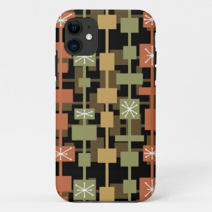 Mitte des Jahrhunderts modern Schwarz Mehrfarbig Case-Mate iPhone Hülle