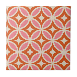 Mitte des Jahrhunderts moderne geometrische Muster Fliese