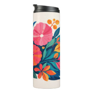 Mitte des Jahrhunderts moderne hawaii Boho-Kunst Thermosbecher