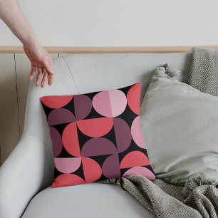 Mitte des Jahrhunderts moderne Retro-Muster farben Kissen