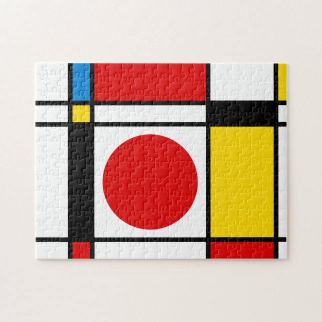 Mitte des Jahrhunderts Modernes Abstraktes Mondria (Horizontal)
