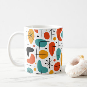 Mitte des Jahrhunderts modernes Sternenmuster Kaffeetasse
