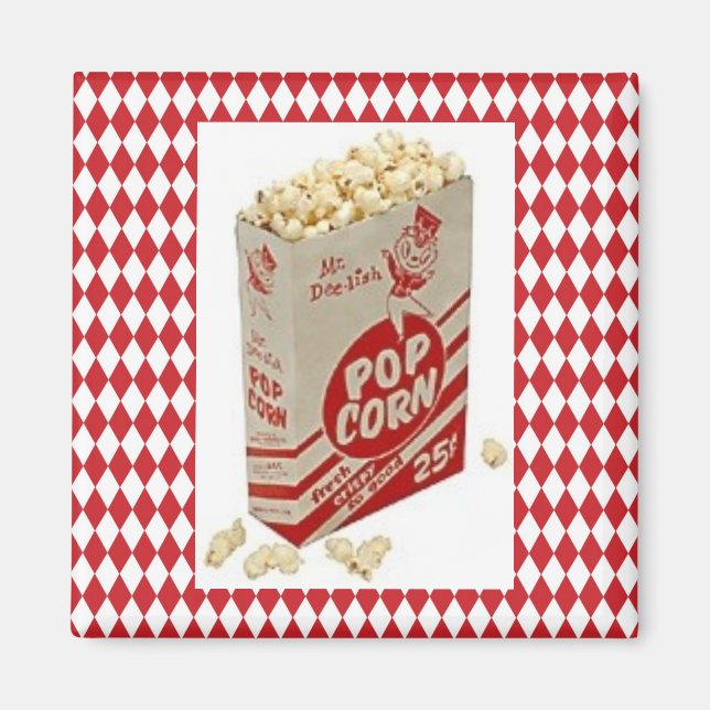 Mitte des Jahrhunderts Retro 1950 Herr Delish Popc Magnet (Vorne)