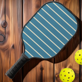 Mitte des Jahrhunderts Streifen tiefe Aquarellfarb Pickleball Schläger