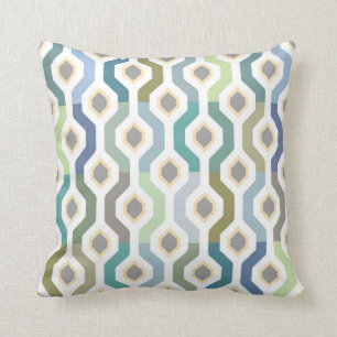 Mitte- des JahrhundertsMod-geometrisches Kissen