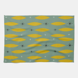 Mitte- des Jahrhundertsmoderne Ovale, Handtuch