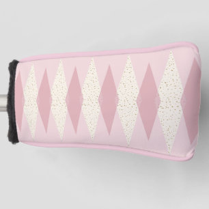 Mitte- des Jahrhundertsmoderne rosa Golf Headcover