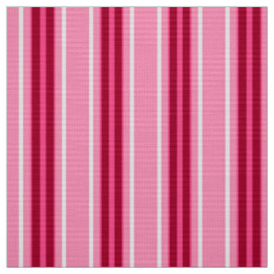 Mitte- des Jahrhundertsmoderne Streifen, Rosa und Stoff