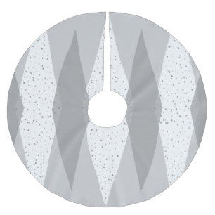 Mitte- des Jahrhundertsmoderner grauer Polyester Weihnachtsbaumdecke