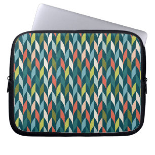 Mitte- des Jahrhundertsmodernes aquamarines u. Laptopschutzhülle
