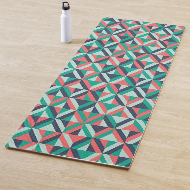 Mitte- des Jahrhundertsmodernes geometrisches Yogamatte (Beispiel)