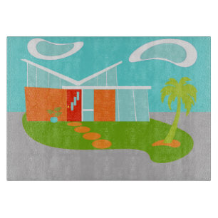 Mitte- des Jahrhundertsmodernes Schneidebrett