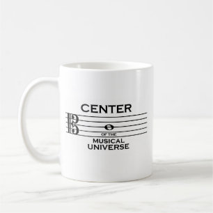Mitte des musikalischen Universum-Altclef-Entwurfs Kaffeetasse