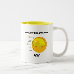Mitte des Zellen-Befehls-Inneres (Kern) Zweifarbige Tasse