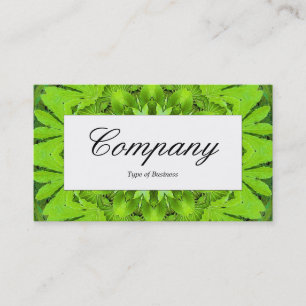 Mitte-Etikett - Leaf Kaliedoscope Visitenkarte