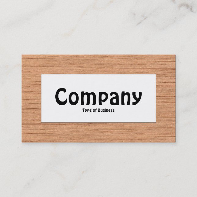 Mitte - Holz 06 Visitenkarte (Vorderseite)
