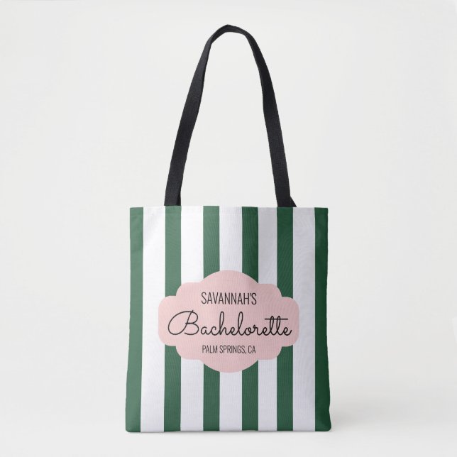 Mitte Jahrhundert Cabana Streifen Bachelorette/Bri Tasche (Vorderseite)