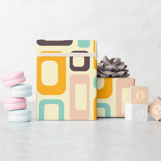 Mitte Jahrhundert Geschenkpapier (Babyparty)