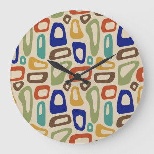 Mitte Jahrhundert Große Wanduhr