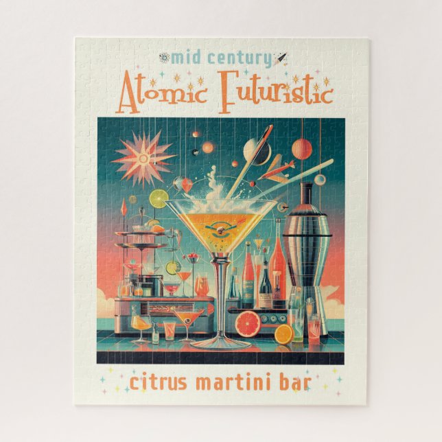 Mitte Jahrhunderts Atomusiontic Citrus Martini Bar (Vertikal)