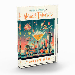 Mitte Jahrhunderts Atomusiontic Citrus Martini Bar Fotoblock