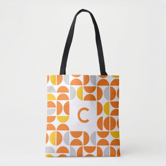 Mitte Jahrhunderts Sonnenklippen Mit Monogramm Tot Tasche (Vorderseite)