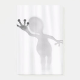 Mitteilung der Alien Post-it Klebezettel