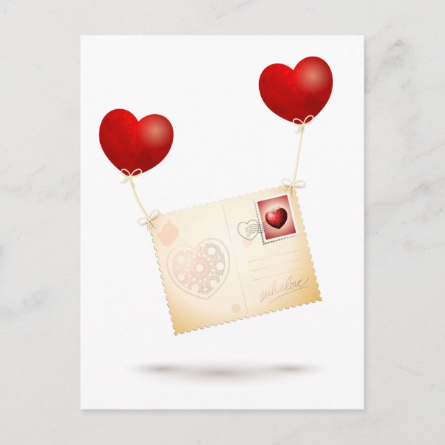 Mitteilung der Liebe Postkarte (Vorderseite)