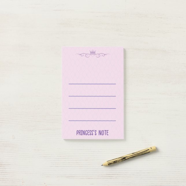 Mitteilung der Prinzessin Post-it Klebezettel (Auf Schreibtisch)