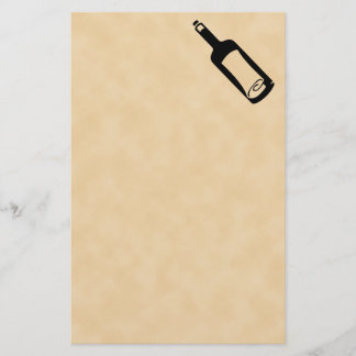 Mitteilung in einer Flasche Briefpapier