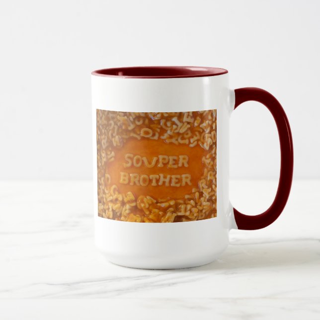 Mitteilung in meiner Suppe: Bruder-Tasse Tasse (Rechts)