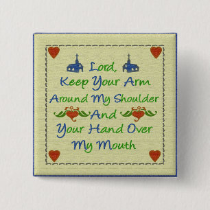 Mitteilung Lord-Help Me Religious Humor Button