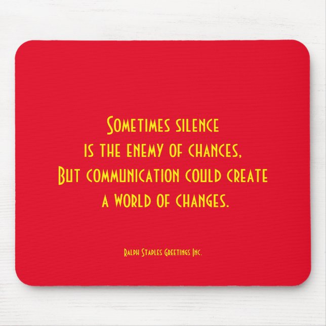 Mitteilung Mousepad (Vorne)