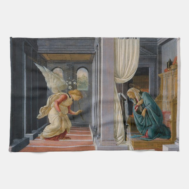 Mitteilung von Sandro Botticelli Geschirrtuch (Horizontal)