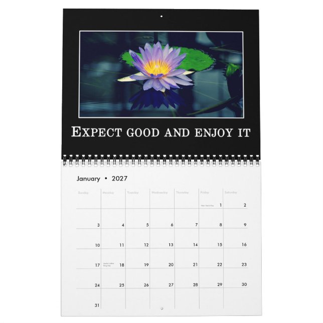 Mitteilungen der Bestätigung u. der positiven Kalender (Jan 2027)