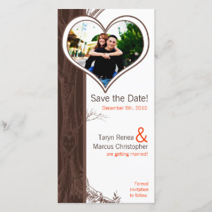 Mitteilungs-Fall-Baum-Initiale Carv der Save The Date