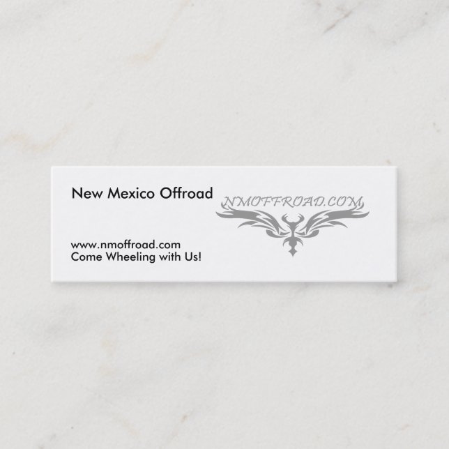 Mitteilungsblatkarten Nanometers nicht für den Mini Visitenkarte (Vorderseite)