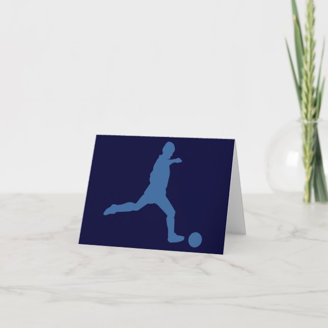 Mitteilungskarten der Fußball-Silhouette (Vorderseite)