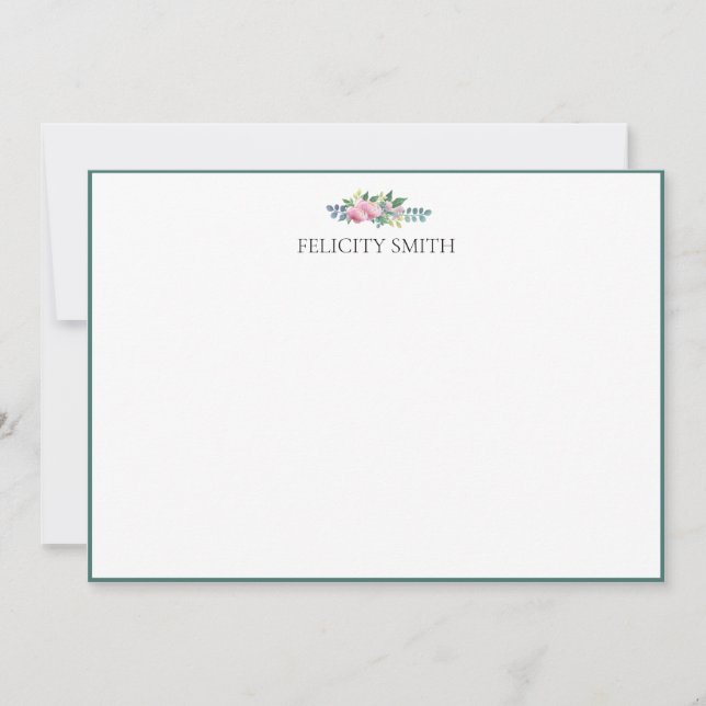 Mitteilungskarten Elegantes Flachland Moderne Bota (Vorderseite)