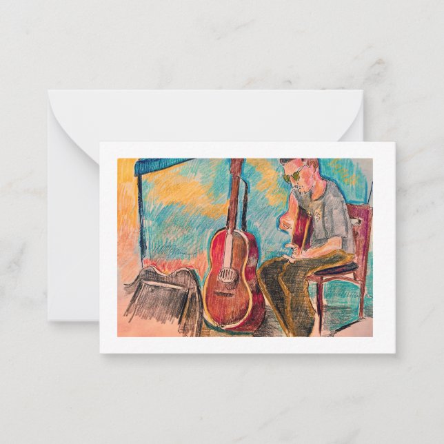 Mitteilungskarten für Bauernmarktmusiker (Vorderseite)