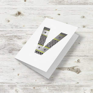 Mitteilungskarten für Metallbuchstaben V