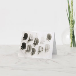 Mitteilungskarten für Vintage Strickhütten