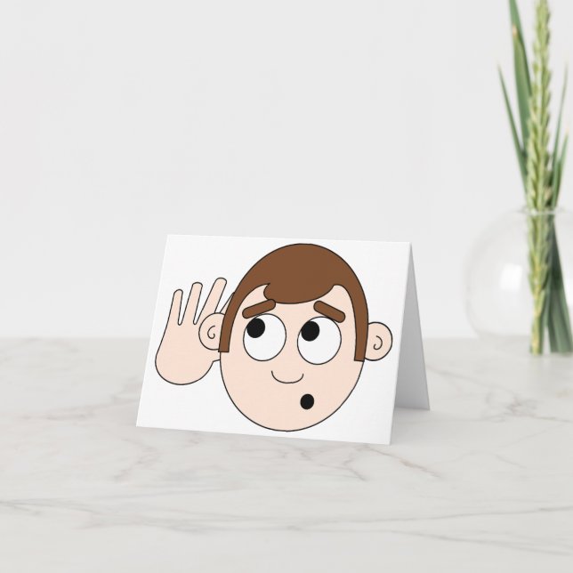 Mitteilungskarten hören (Vorderseite)