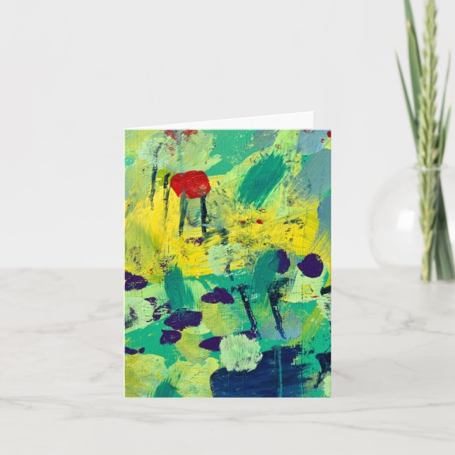 Mitteilungskarten im Feld- und Wiesendesign (Vorderseite)