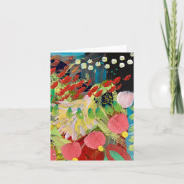 Mitteilungskarten in Blume im Nachtdesign