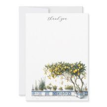Mitteilungskarten Lemons Tree Amalfi Tile Terrasse