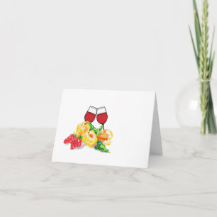 Mitteilungskarten: Obst und Wein